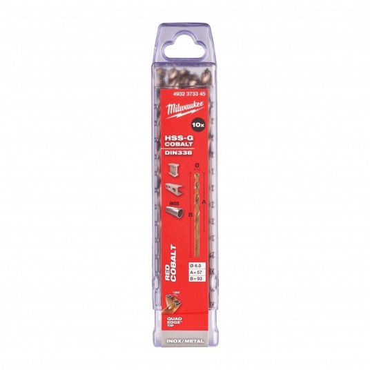 MILWAUKEE WIERTŁO DO METALU HSS-G RED COBALT 6.0 -zdjęcie numer 2