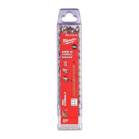 MILWAUKEE WIERTŁO DO METALU HSS-G RED COBALT 6.0 -zdjęcie numer 2