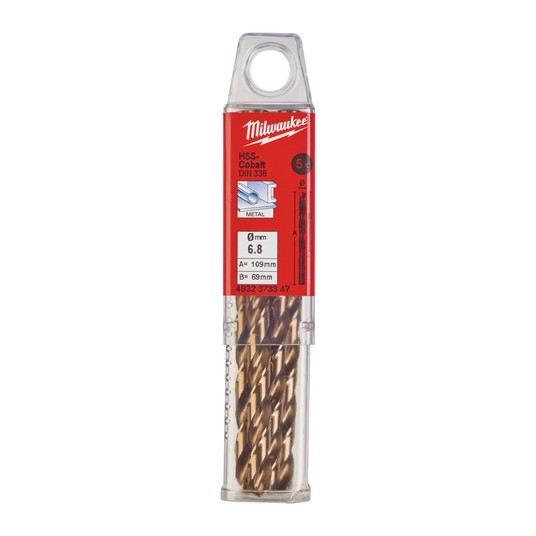 MILWAUKEE WIERTŁO DO METALU HSS-G RED COBALT 6.8 -zdjęcie numer 2