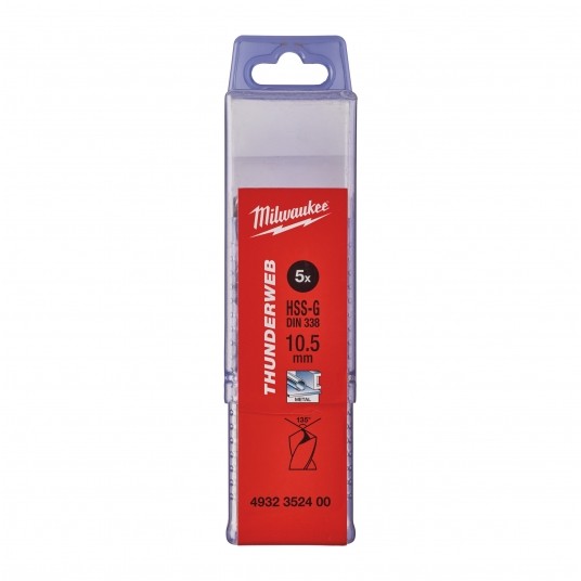 MILWAUKEE WIERTŁO DO METALU THUNDERWEB 10,5mm -zdjęcie numer 2