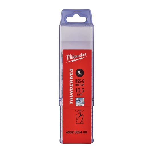 MILWAUKEE WIERTŁO DO METALU THUNDERWEB 10,5mm -zdjęcie numer 2