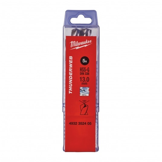MILWAUKEE WIERTŁO DO METALU THUNDERWEB 13,0mm -zdjęcie numer 2