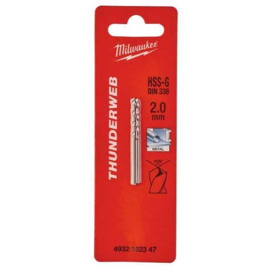 MILWAUKEE WIERTŁO DO METALU THUNDERWEB 2,0mm 2szt -zdjęcie numer 2