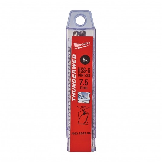 MILWAUKEE WIERTŁO DO METALU THUNDERWEB 7,5mm -zdjęcie numer 2