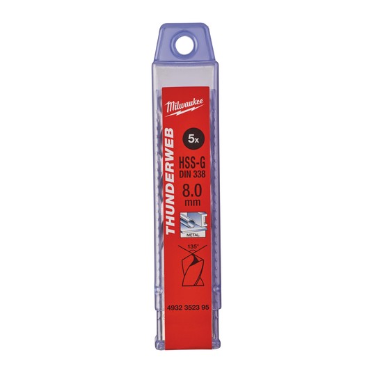 MILWAUKEE WIERTŁO DO METALU THUNDERWEB 8,0mm -zdjęcie numer 2