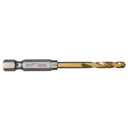 MILWAUKEE WIERTŁO DO METALU TYTAN 4.0mm 6K 1/4" -zdjęcie numer 1