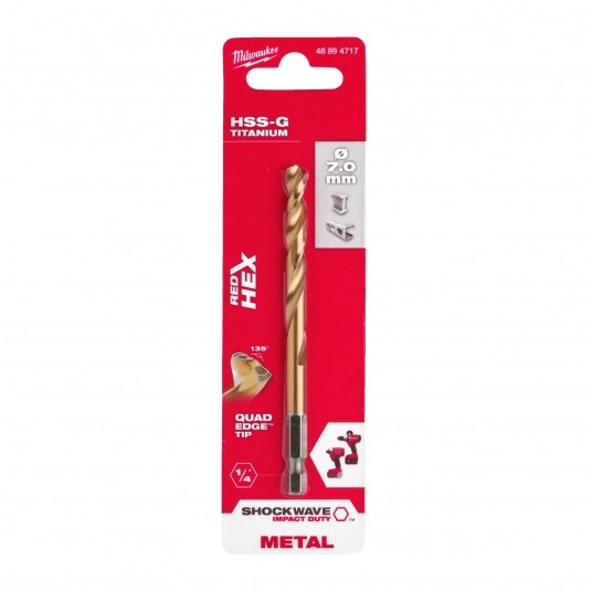 MILWAUKEE WIERTŁO DO METALU TYTAN 7.0mm 6K 1/4" -zdjęcie numer 2