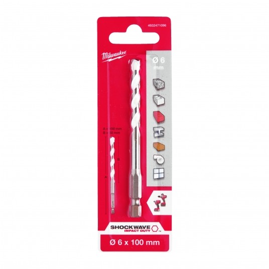 MILWAUKEE WIERTŁO UNIWERSALNE 6X100mm -zdjęcie numer 2