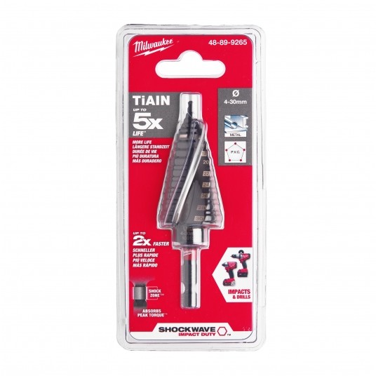 MILWAUKEE WIERTŁO WIELOSTOPNIOWE 4-30mm BIT 1/4" -zdjęcie numer 4
