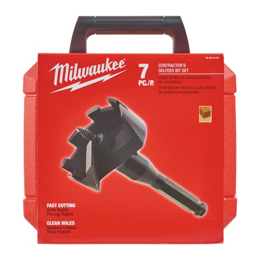 MILWAUKEE WOOD DRILL SELFEED B IT SET 8cz. -zdjęcie numer 2