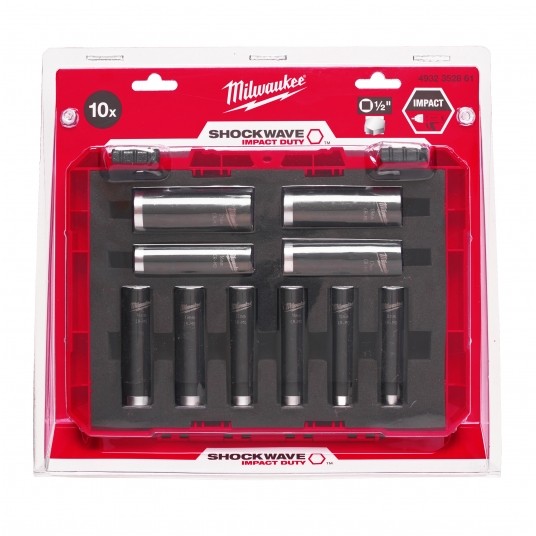 MILWAUKEE ZESTAW NASADEK HEX 1/2" 10szt 4932352861 -zdjęcie numer 5