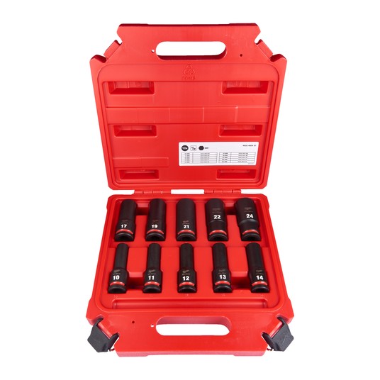 MILWAUKEE ZESTAW NASADEK UDAR. DŁUG. 1/2" 10szt -zdjęcie numer 1