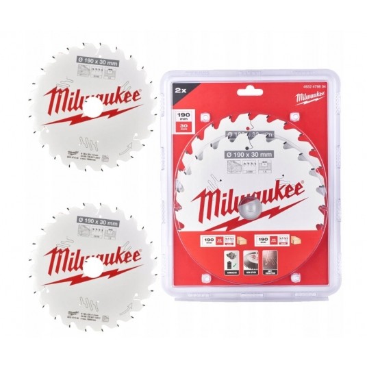 MILWAUKEE ZESTAW TARCZ 190x30 24z 4932479804 -zdjęcie numer 1