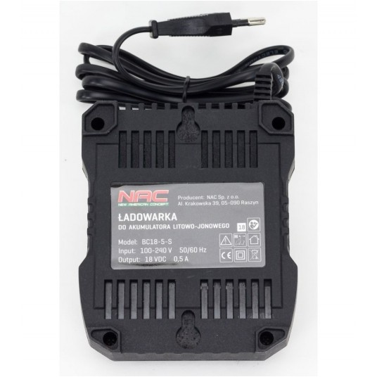 NAC ŁADOWARKA 18V 0,5A BC18-5-S -zdjęcie numer 2