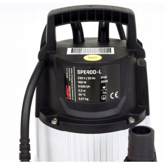 NAC POMPA DO WODY BRUDNEJ 400W 9000L/H SPE40D-L -zdjęcie numer 4