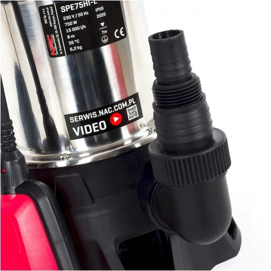 NAC POMPA DO WODY BRUDNEJ 750W 15000L/H SPE75HI-L -zdjęcie numer 4