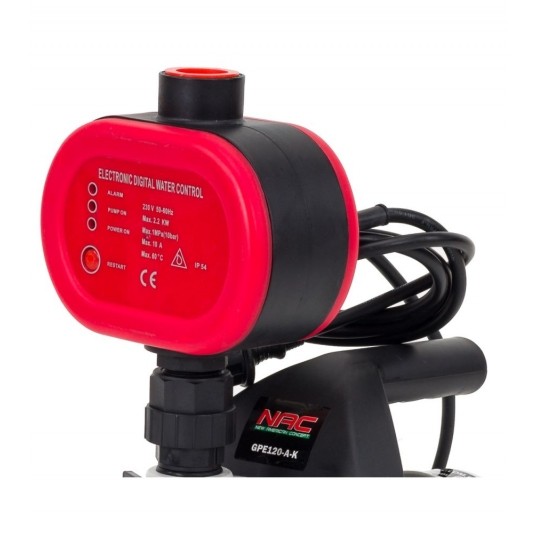 NAC POMPA OGRODOWA AUTO 1200W 3600l/h GPE120-A-K -zdjęcie numer 3