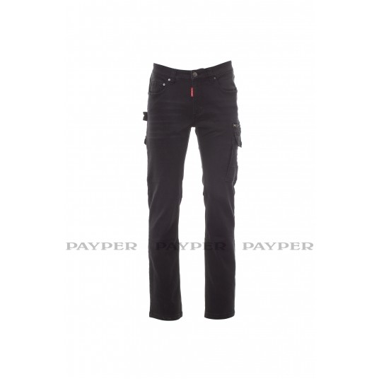 PAYPER SPODNIE DO PASA WEST DENIM STRETCH BLACK 46 -zdjęcie numer 1