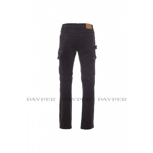 PAYPER SPODNIE DO PASA WEST DENIM STRETCH BLACK 48 -zdjęcie numer 3