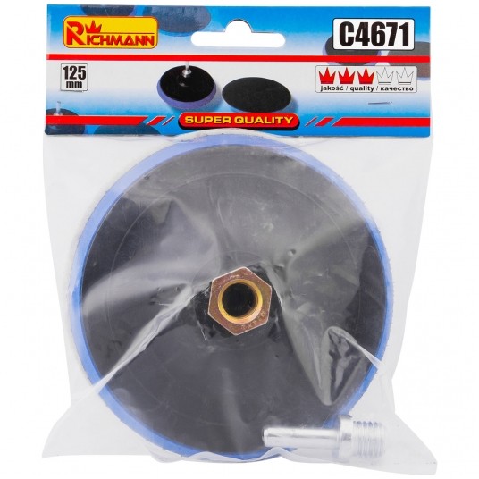 RICHMANN DYSK GUMOWY 125 RZEP DO SZLIF+WIERT C4671 -zdjęcie numer 5