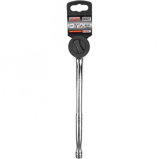 RICHMANN GRZECHOTKA 1/2" 45 ZĘB STAL. RĄCZKA C8427 -zdjęcie numer 1
