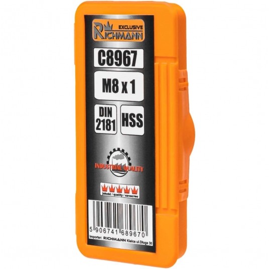 RICHMANN GWINTOWNIK DROBN HSS M 8X1 2szt DIN2181 -zdjęcie numer 3