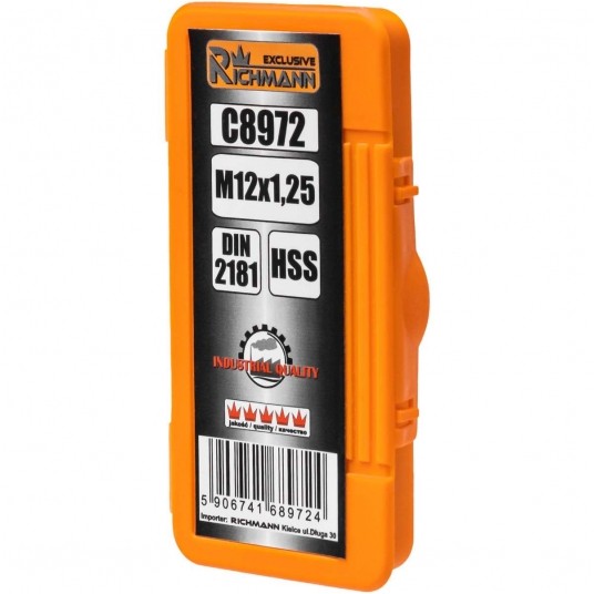 RICHMANN GWINTOWNIK DROBN HSS M12X1,25 2sz DIN2181 -zdjęcie numer 3