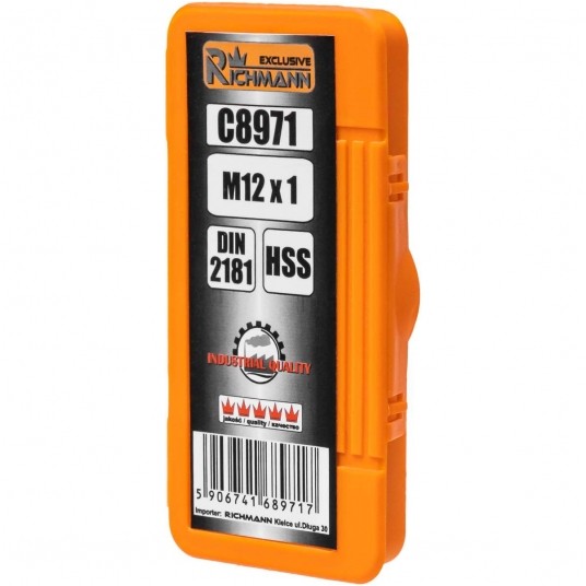 RICHMANN GWINTOWNIK DROBN HSS M12X1 2szt DIN2181 -zdjęcie numer 3