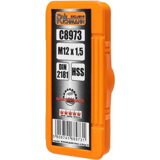 RICHMANN GWINTOWNIK DROBN HSS M12X1,5 2szt DIN2181 -zdjęcie numer 3