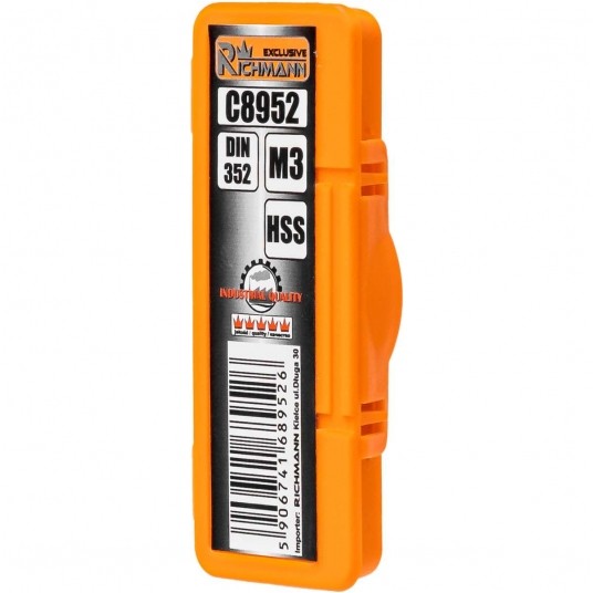 RICHMANN GWINTOWNIK HSS M 3 3szt DIN 352 C8952 -zdjęcie numer 3