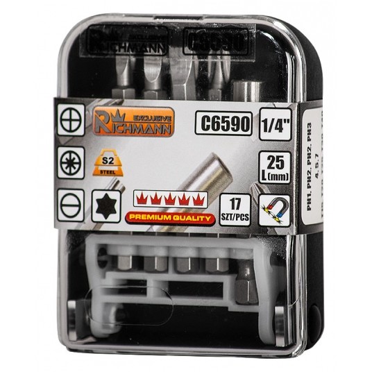 RICHMANN KOMPLET BITÓW 17 ELEM. C6590 -zdjęcie numer 1