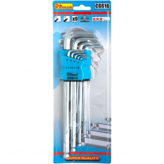 RICHMANN KOMPLET KLUCZY IMBUS. 1.5-10mm DŁ.K C6616 -zdjęcie numer 1