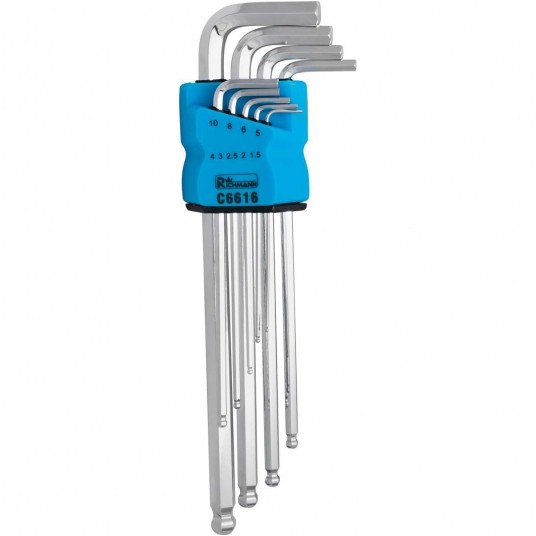 RICHMANN KOMPLET KLUCZY IMBUS. 1.5-10mm DŁ.K C6616 -zdjęcie numer 2