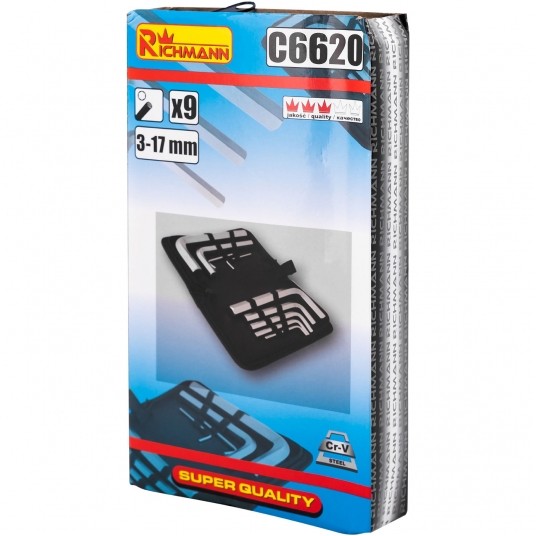 RICHMANN KOMPLET KLUCZY IMBUS. 3-17mm 9el. C6620 -zdjęcie numer 3