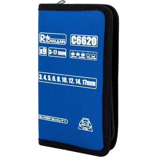 RICHMANN KOMPLET KLUCZY IMBUS. 3-17mm 9el. C6620 -zdjęcie numer 2