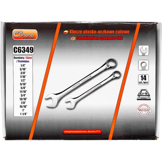 RICHMANN KOMPLET KLUCZY PŁ-OCZ CALOWE 14cz. C6349 -zdjęcie numer 6