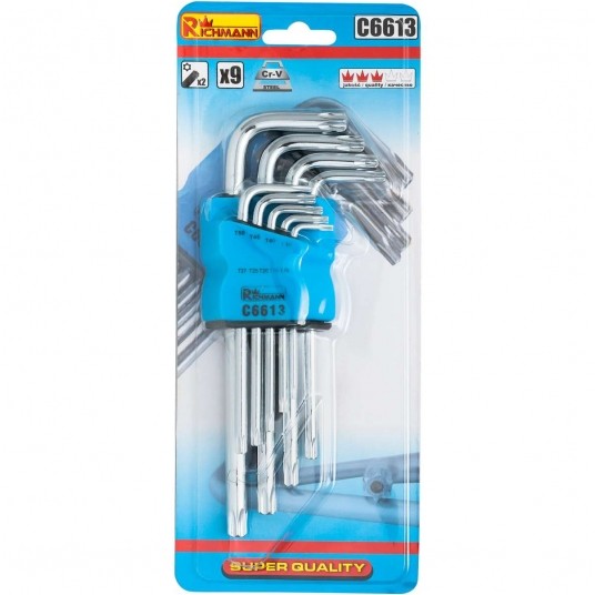 RICHMANN KOMPLET KLUCZY TORX T10-50 9szt C6613 -zdjęcie numer 1