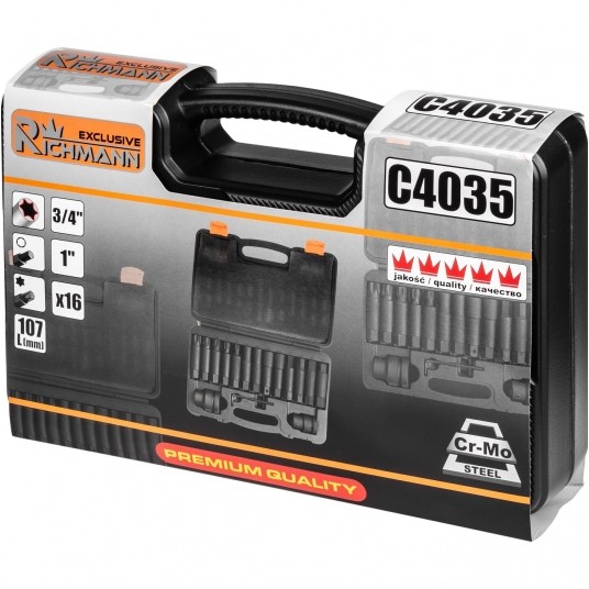 RICHMANN KOMPLET KLUCZY UDAR. TORX IMBUS C4035 -zdjęcie numer 4