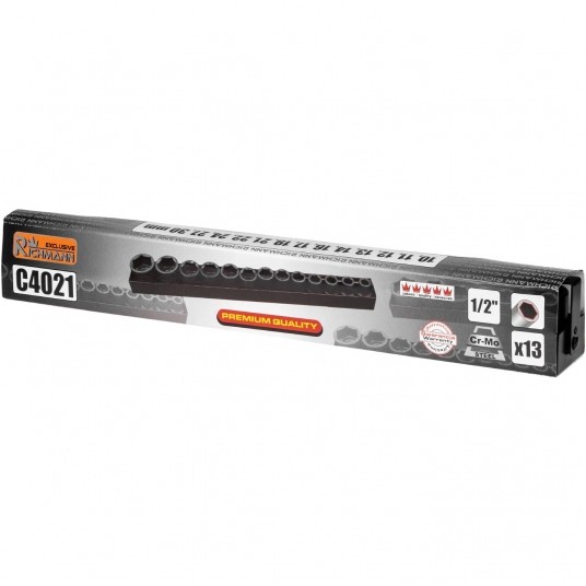 RICHMANN KOMPLET NASADEK UDAR 1/2" 10-30mm C4021 -zdjęcie numer 4