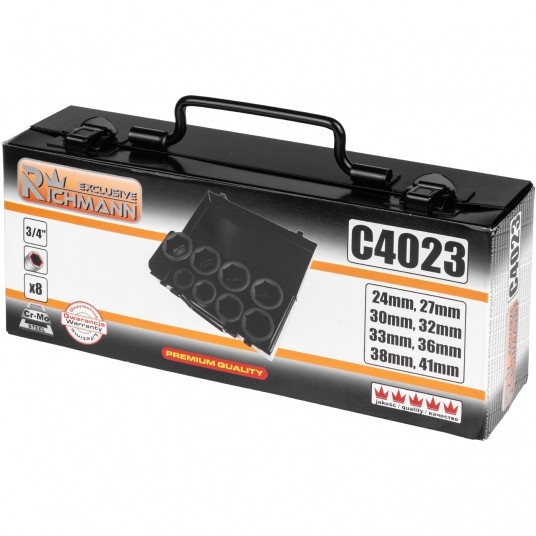 RICHMANN KOMPLET NASADEK UDAR 3/4" 24-41mm C4023 -zdjęcie numer 3
