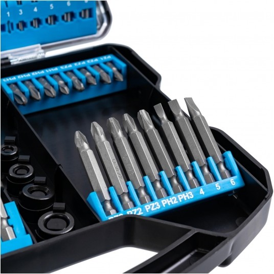 RICHMANN KOMPLET WIERTEŁ NA BIT 1/4 62el. C9398 -zdjęcie numer 5