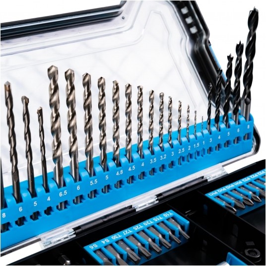 RICHMANN KOMPLET WIERTEŁ NA BIT 1/4 62el. C9398 -zdjęcie numer 9