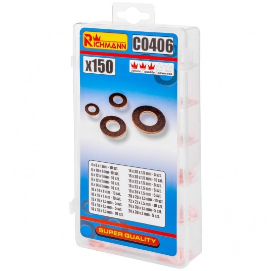 RICHMANN KPL. PODKŁADEK MIEDZIANYCH 150szt C0406 -zdjęcie numer 4