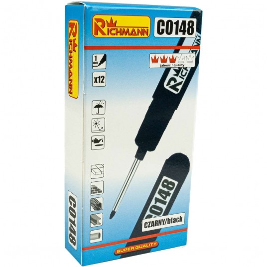 RICHMANN MARKER BUDOWLANY WYDŁ CIENKI CZARNY C0148 -zdjęcie numer 3
