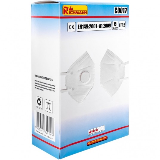 RICHMANN MASKA PRZECIWPYŁOWA Z ZAWORKIEM FFP2 0017 -zdjęcie numer 9