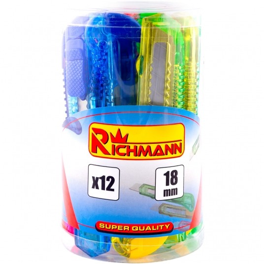 RICHMANN NÓŻ DO TAPET 18mm W TUBIE 12szt. -zdjęcie numer 1