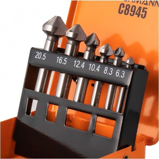 RICHMANN POGŁĘBIACZE STOŻKOWE HSS 6,3-20,5mm 6el. -zdjęcie numer 3