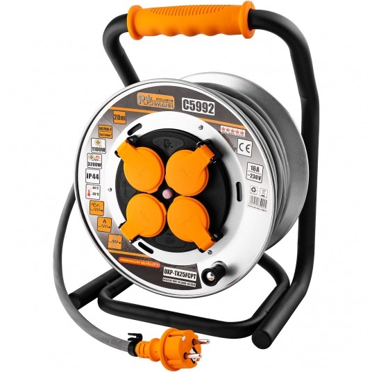 RICHMANN PRZEDŁUŻACZ BĘBNOWY 4 GNIAZDA 20m 3X2.5 -zdjęcie numer 1