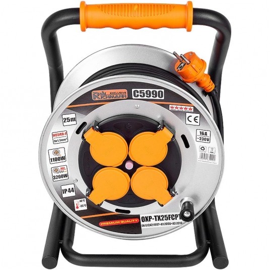 RICHMANN PRZEDŁUŻACZ BĘBNOWY 4 GNIAZDA 25m 3X1.5 -zdjęcie numer 1