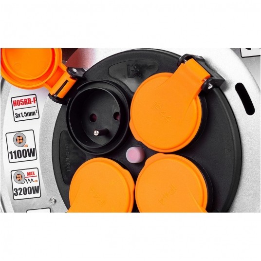 RICHMANN PRZEDŁUŻACZ BĘBNOWY 4 GNIAZDA 25m 3X1.5 -zdjęcie numer 7